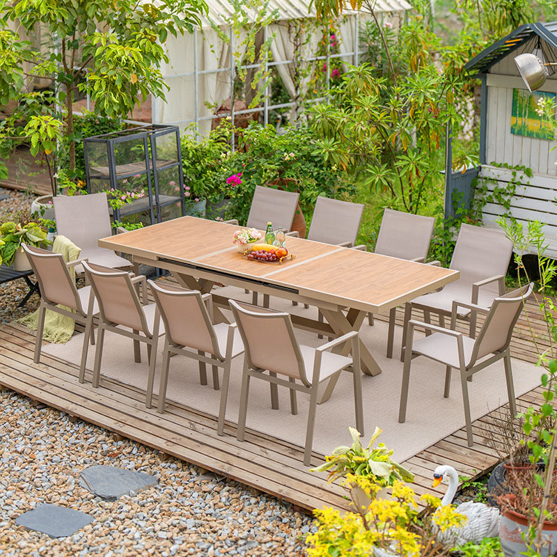 Outdoor Furniture Dining Set - Modern Durable Aluminum Garden Table Sets