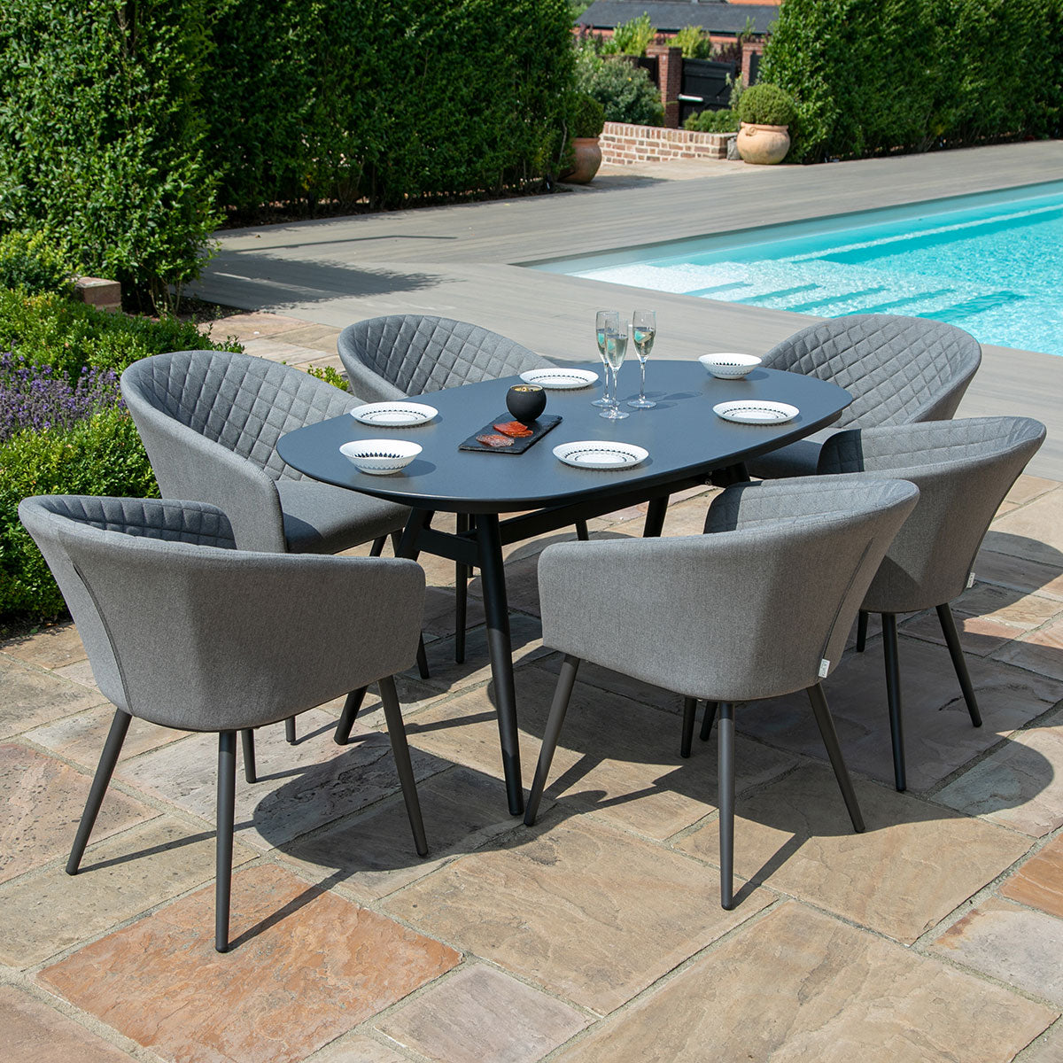 Outdoor Furniture Dining Set - Modern Simple Patio Dining Set Hotel