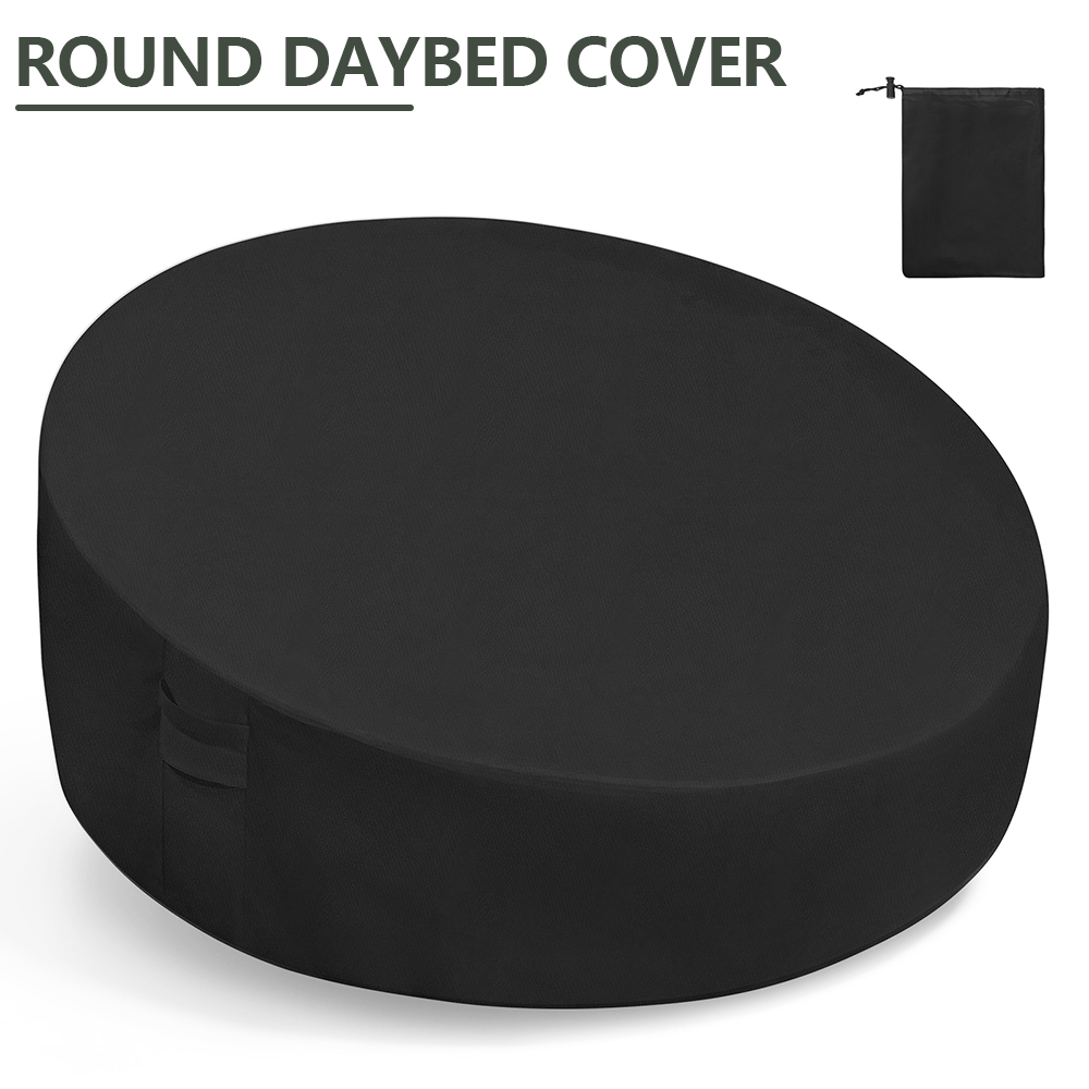 Outdoor Daybed Furniture - Round Daybed Cover 210D Waterproof Oxford