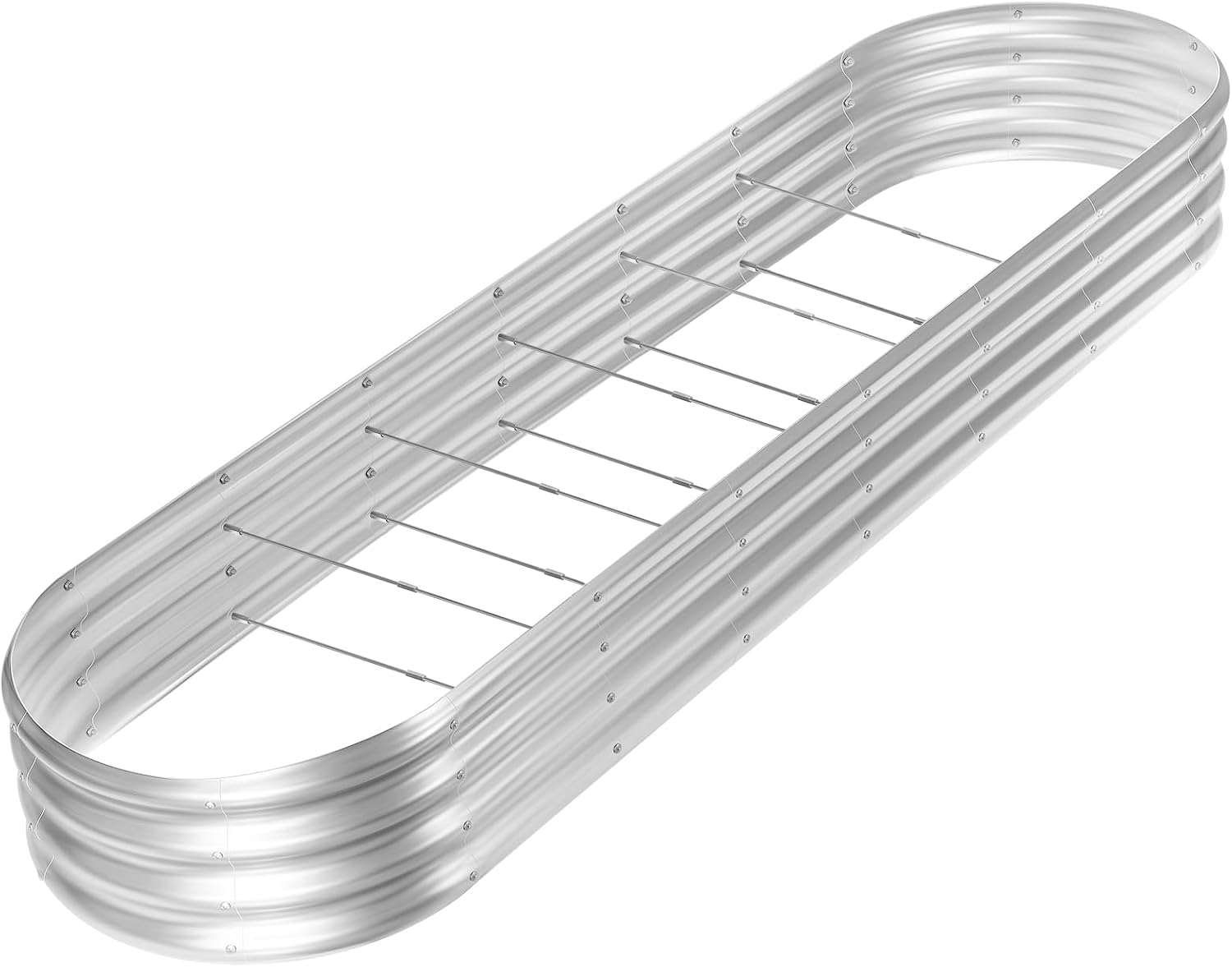 Planter Raised Metal - 8ft Galvanized Raised Garden Bed Kit,