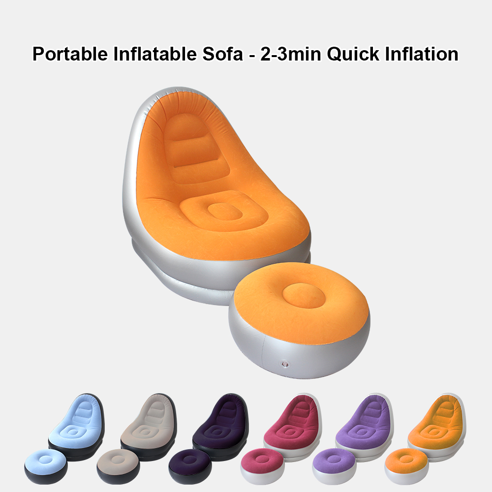 Outdoor Furniture Material - Portable Multicolor Inflatable Air Sofa Set