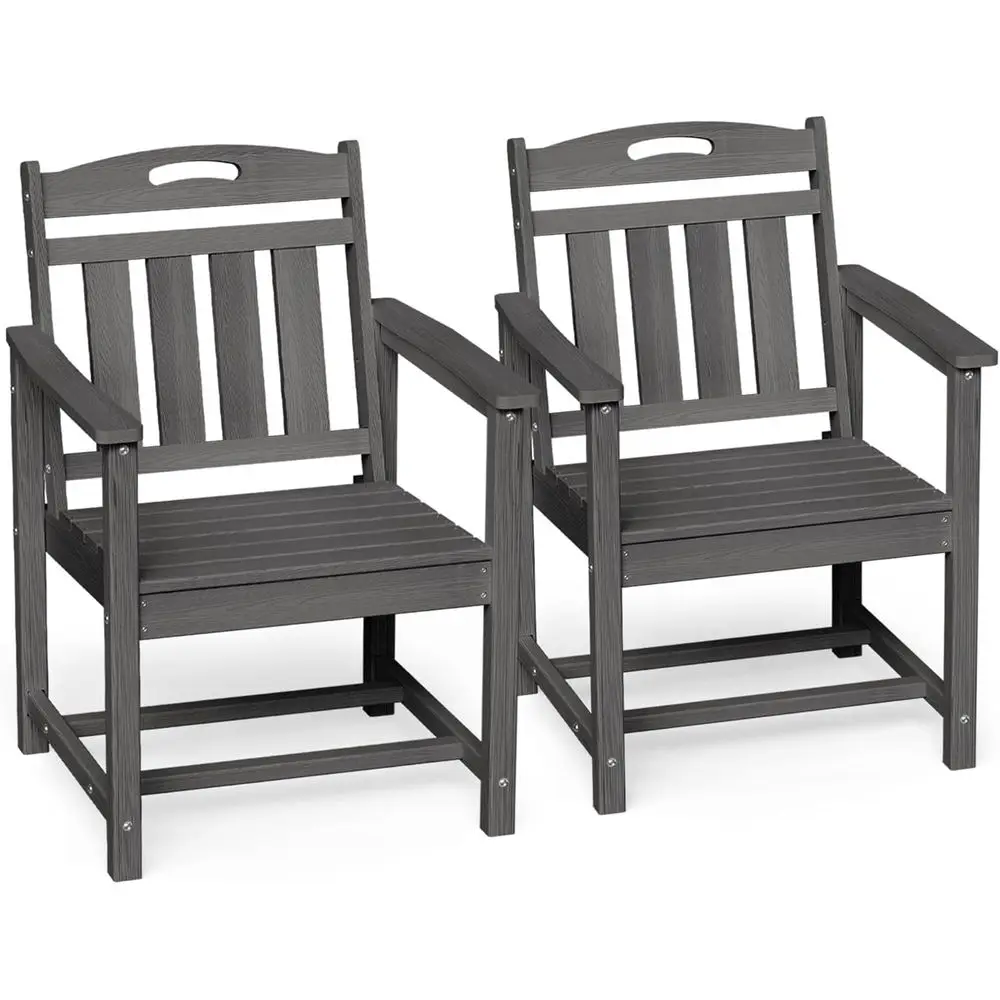 Outdoor Furniture Dining Set - All-Weather HDPE Patio Dining Chairs Set