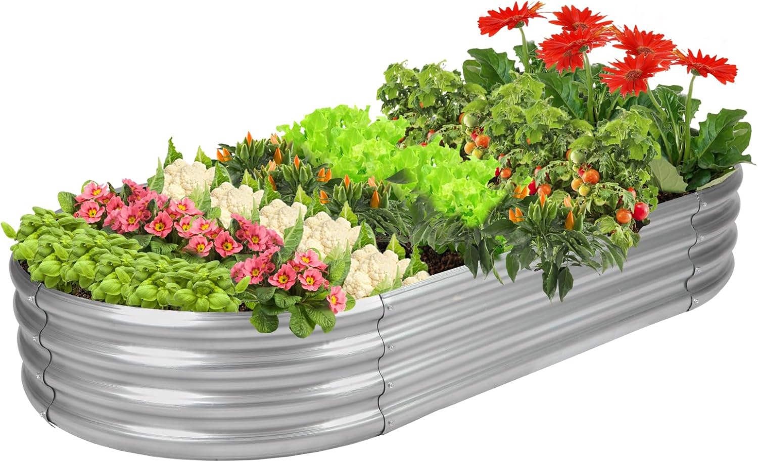 Planter Raised Metal - Raised Garden Bed GRS Certified Galvanized