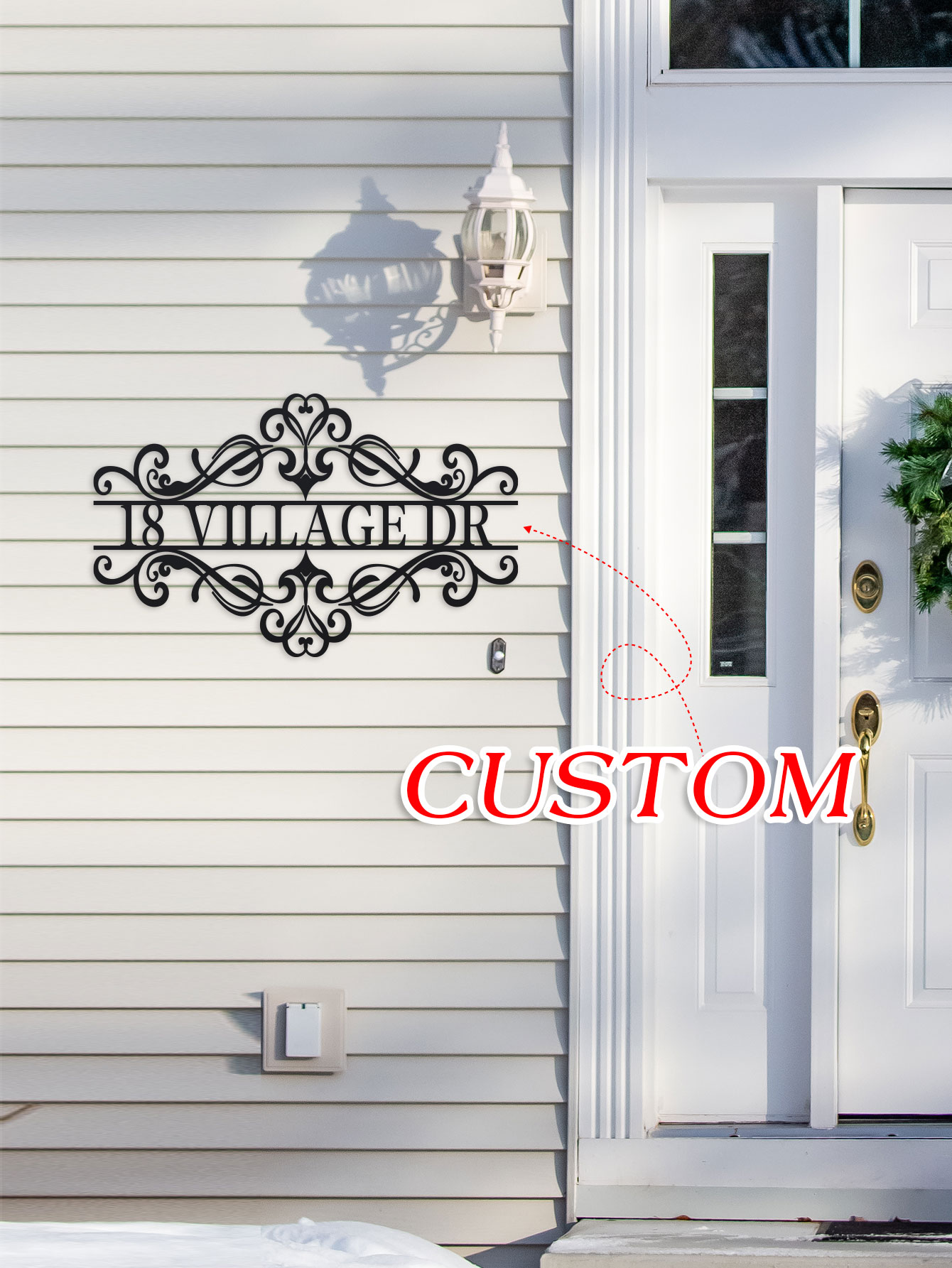 Outdoor Furniture Metal - Personalized Metal Name Sign - Monogrammed