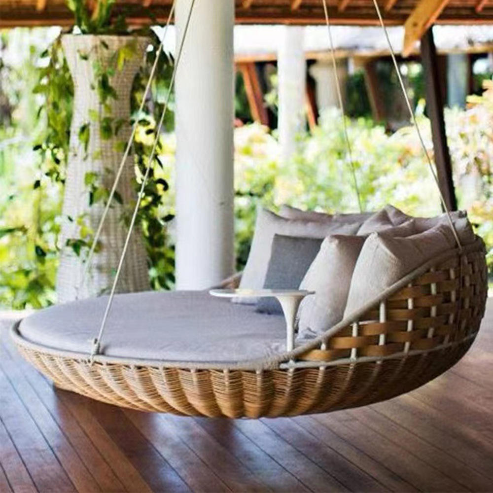 Outdoor Daybed Sofa - Outdoor Hanging Daybed Round Wicker Rattan