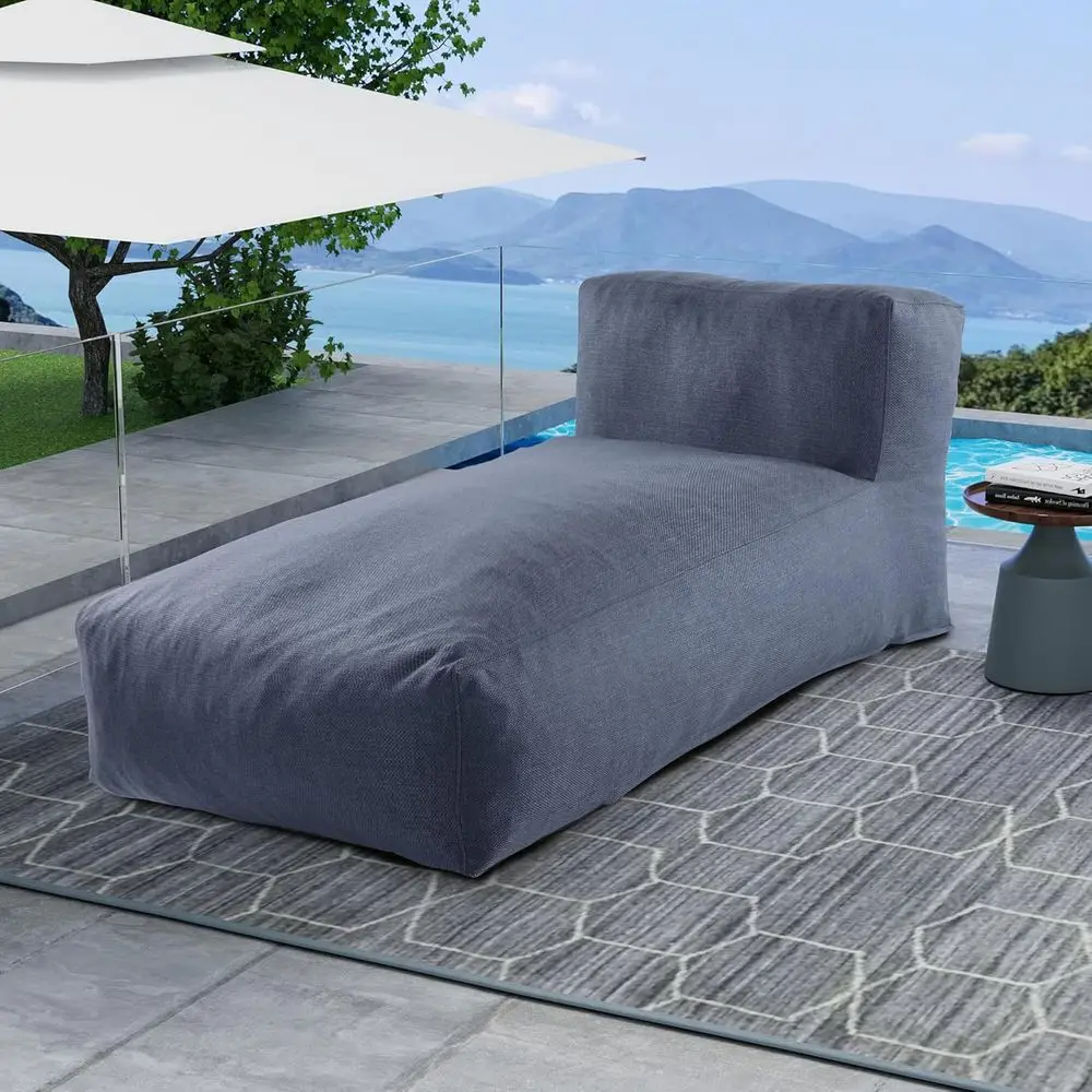 Outdoor Daybed Sofa - Water-Resistant Outdoor Bean Bag Lounger -