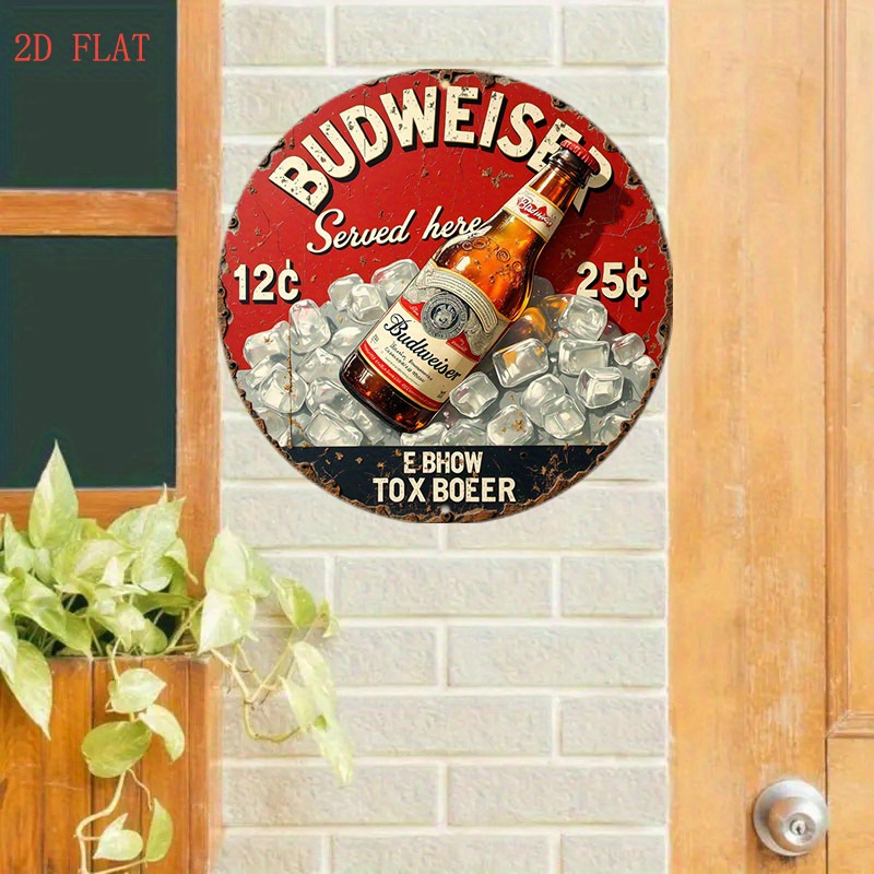 1pc Vintage Beer Logo Metal Wa - đánh giá và giá Outdoor Furniture Metal
