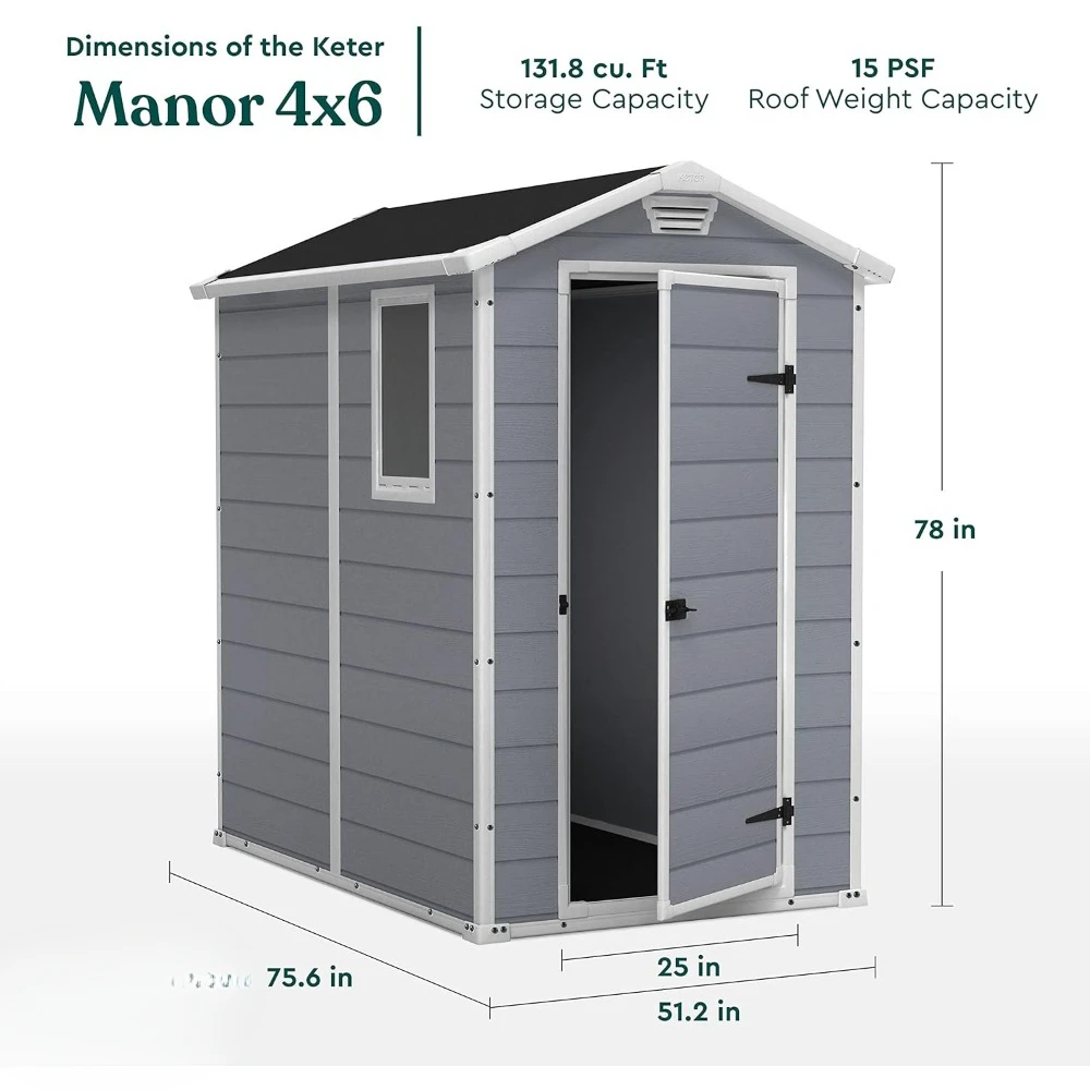 A Manor 4x6 Resin Outdoor Stor - đánh giá và giá Outdoor Furniture In Store