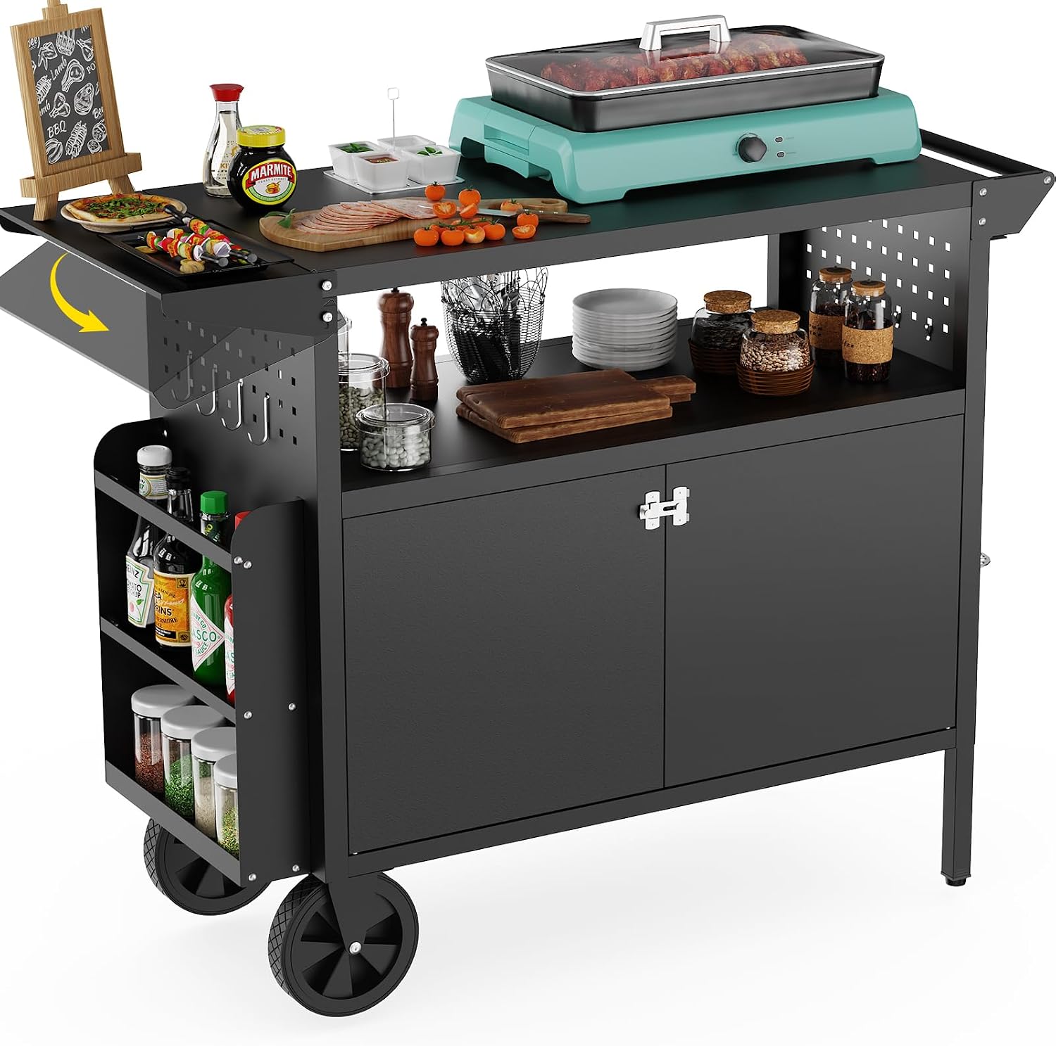 Outdoor Grill Cart Table With  - đánh giá và giá Outdoor Furniture With Storage