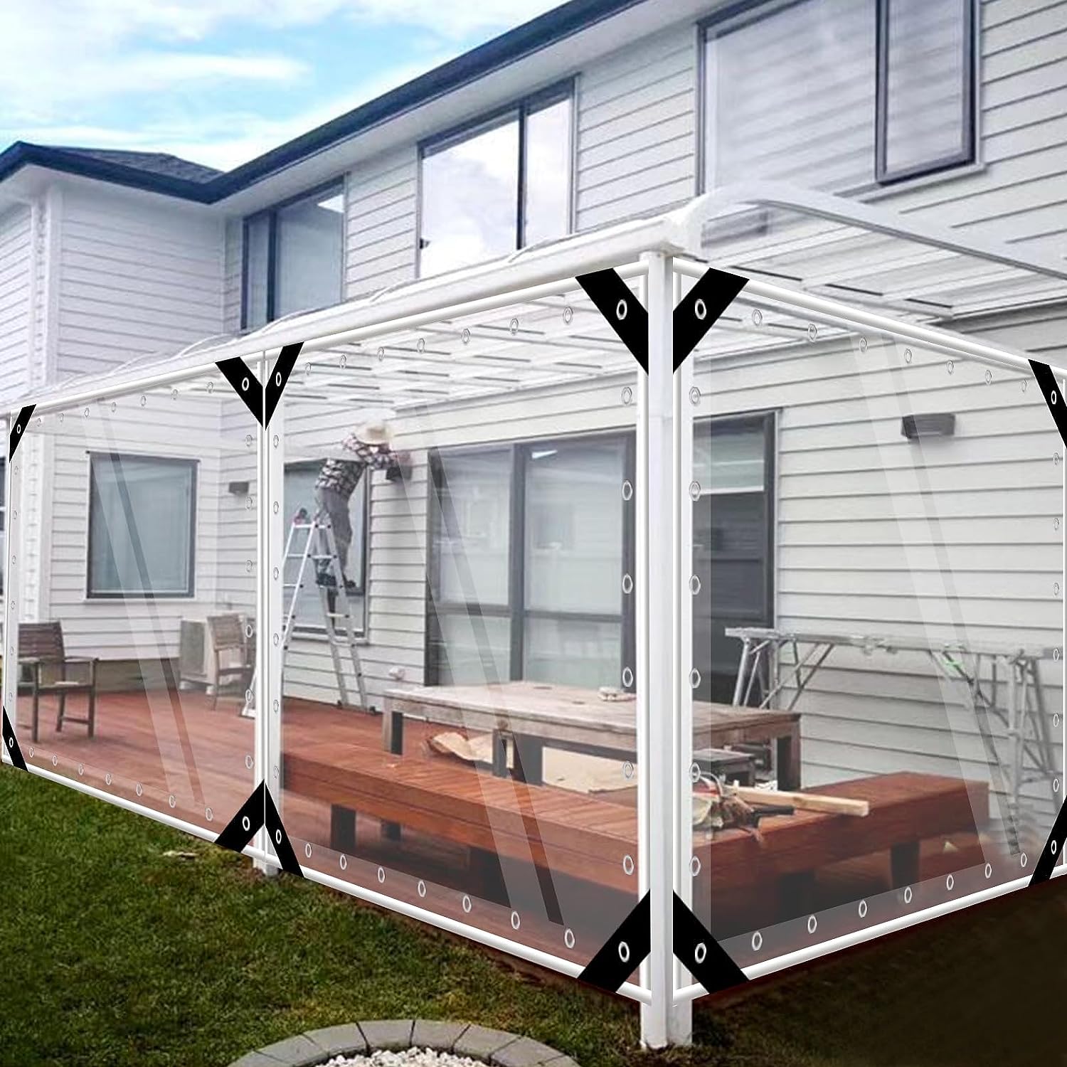 Tarpaulin Transparent Waterpro - đánh giá và giá Outdoor Furniture Paint