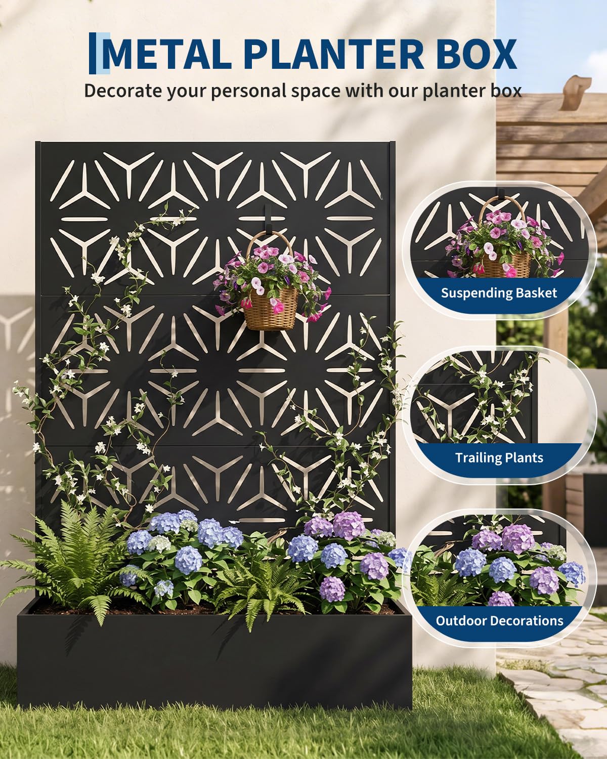 All-Weather Metal Planter Box  - đánh giá và giá Planter Raised Metal