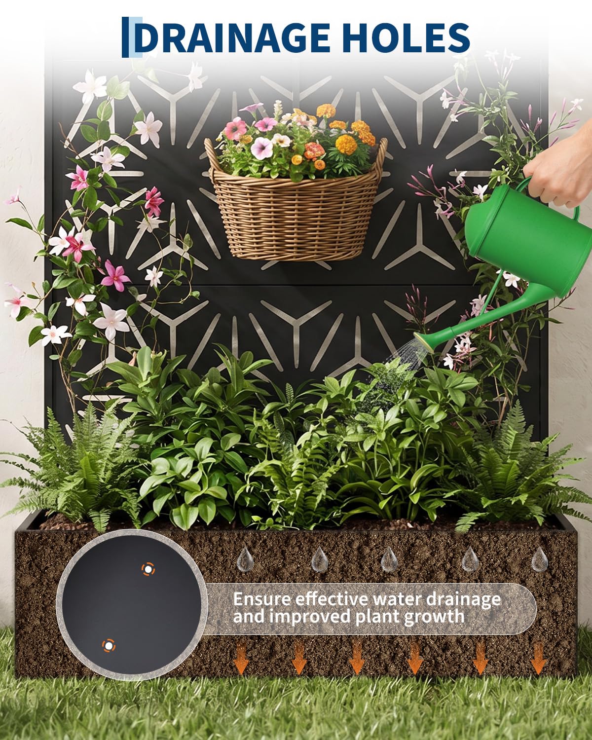 All-Weather Metal Planter Box  - đánh giá và giá Planter Raised Metal