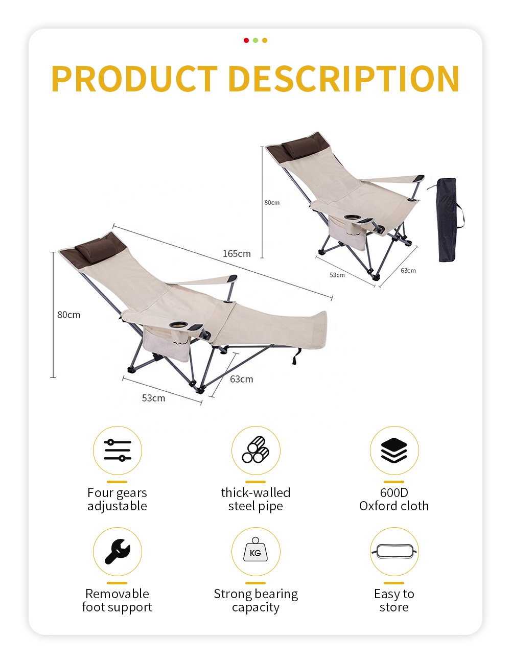 Portable Folding Reclining Cha - đánh giá và giá Outdoor Furniture With Storage