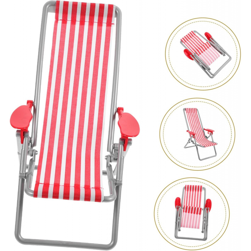 Folding Beach Chair Model Red  - đánh giá và giá Outdoor Furniture Material