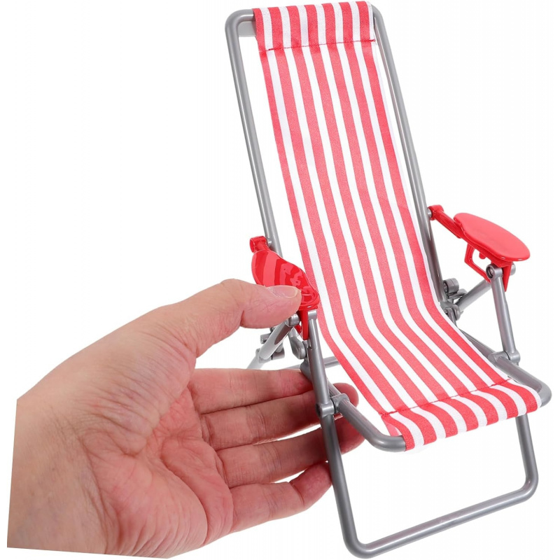 Folding Beach Chair Model Red  - đánh giá và giá Outdoor Furniture Material