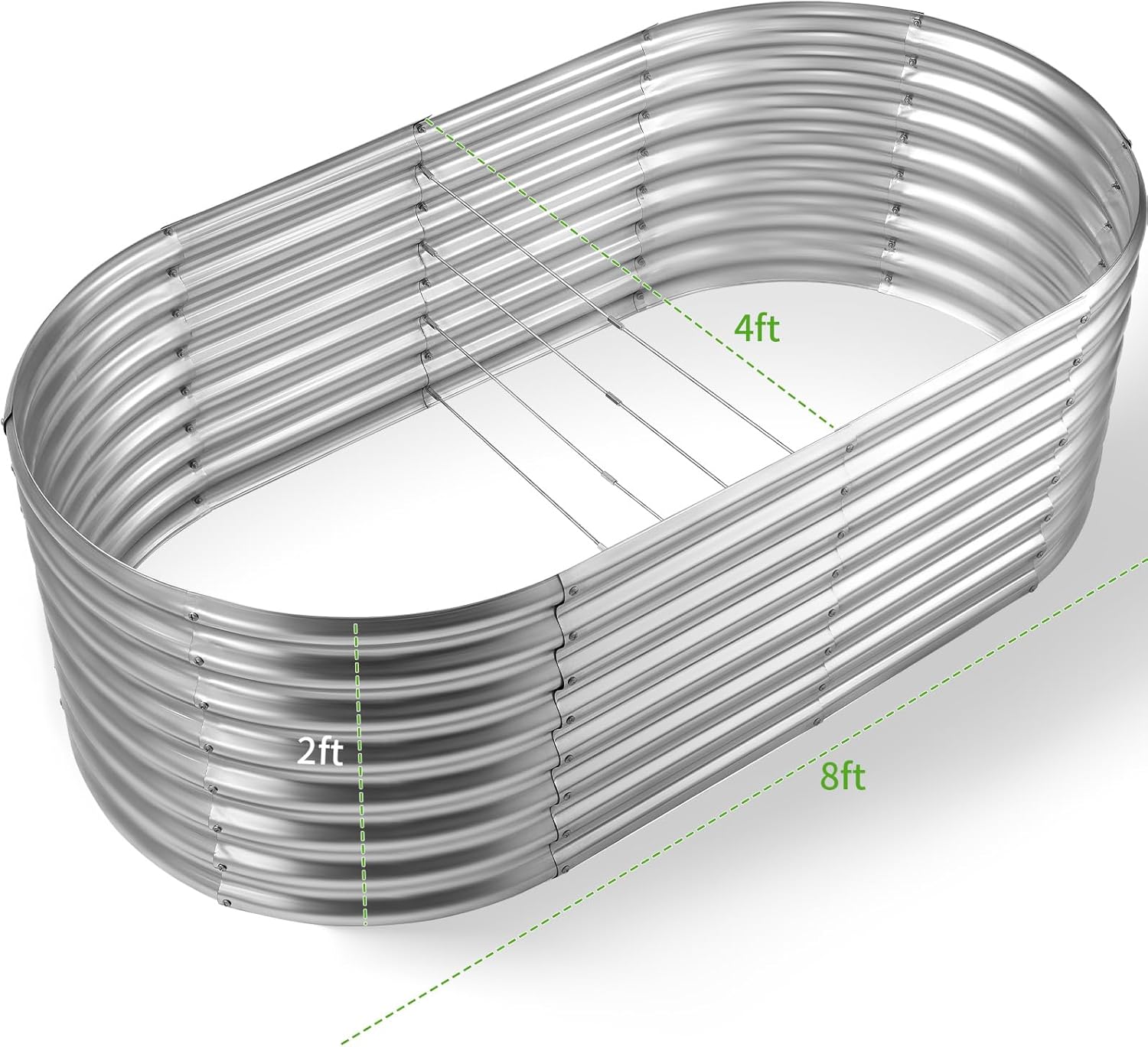 Galvanized Raised Garden Bed,  - đánh giá và giá Planter Raised Metal
