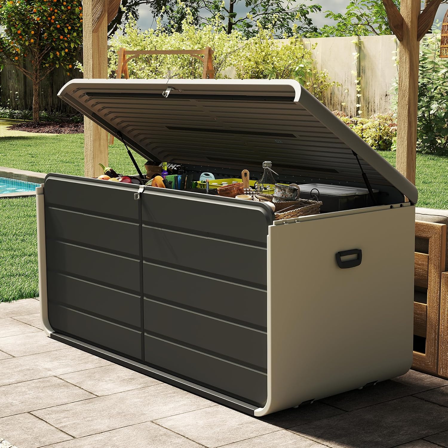 Outdoor Kitchen with Roof Cove - đánh giá và giá Outdoor Furniture Paint