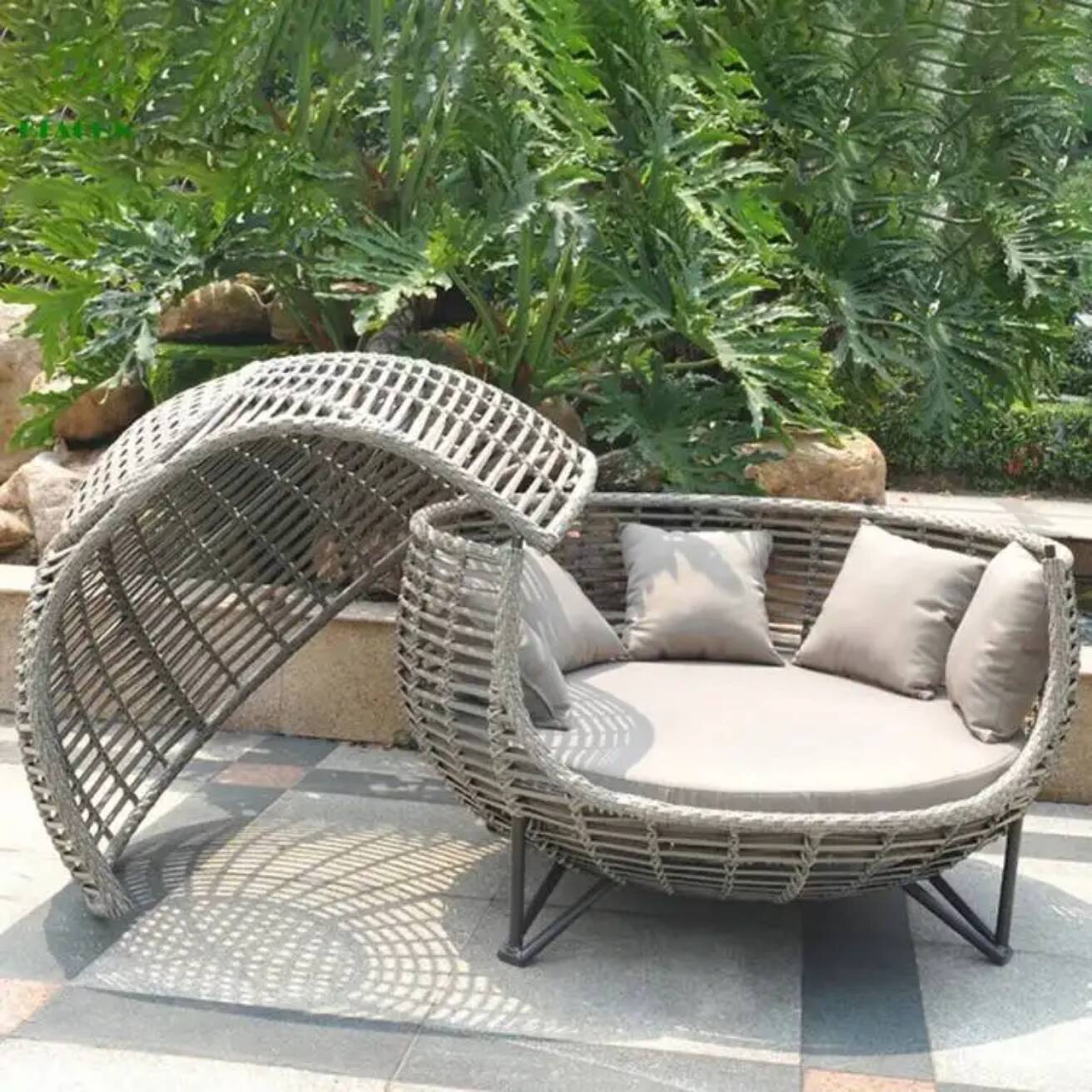 Nordic Patio Canopy Daybed Out - đánh giá và giá Outdoor Daybed Sofa