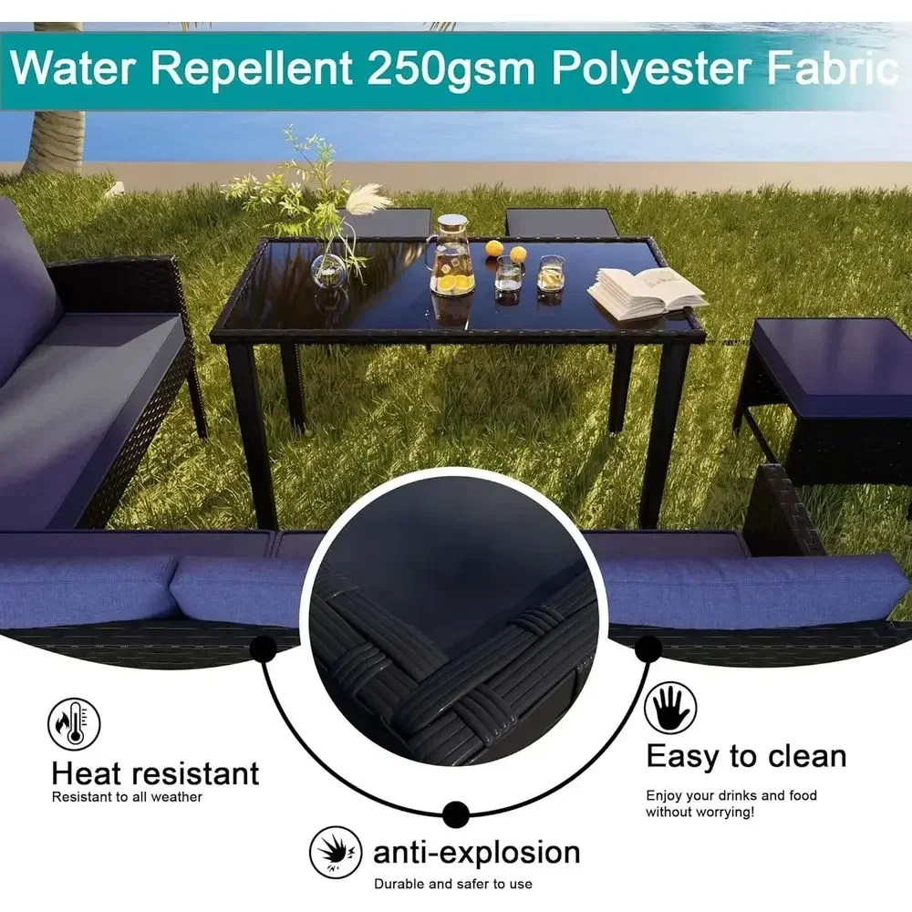 7-Piece Outdoor Patio Furnitur - đánh giá và giá Outdoor Furniture Dining Set