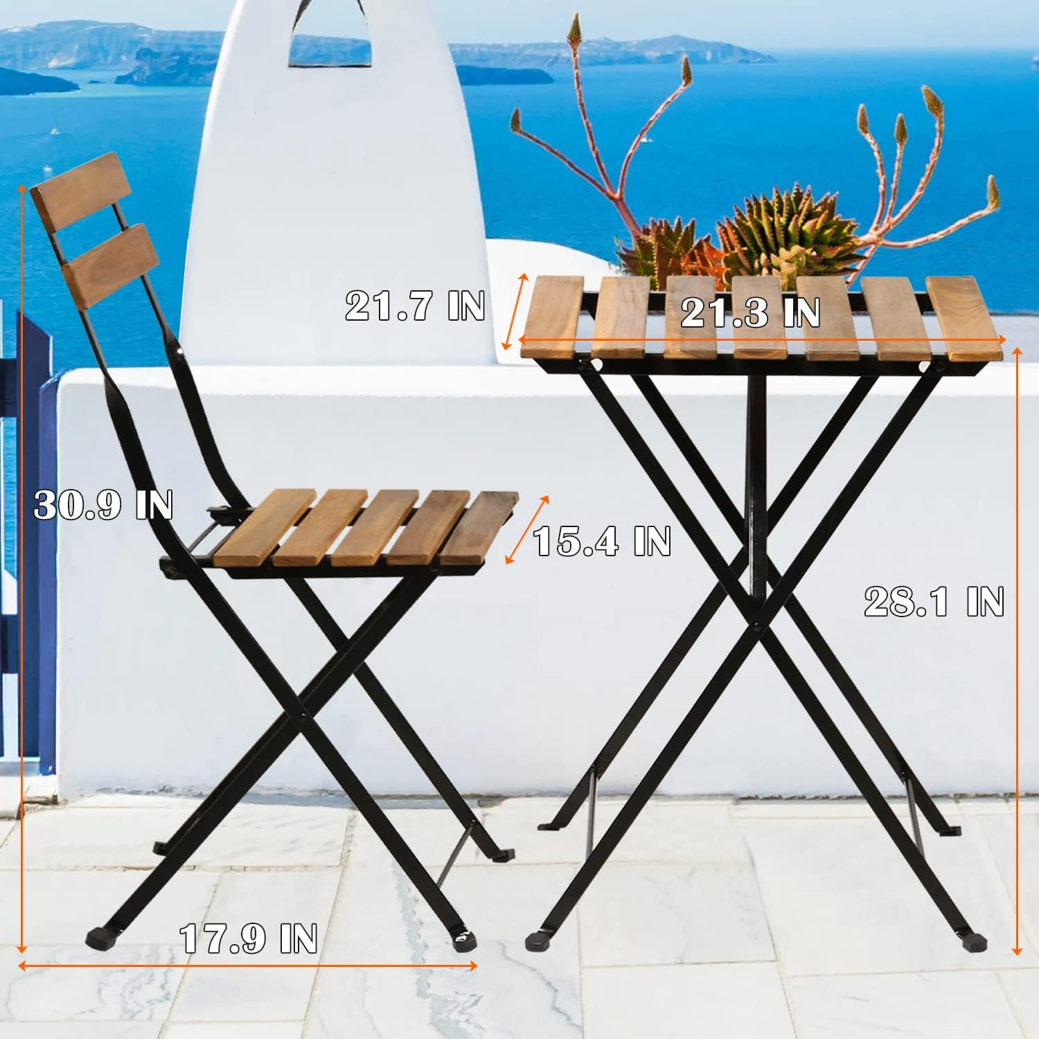 Natural wood 3-piece folding p - đánh giá và giá Outdoor Furniture Sofa