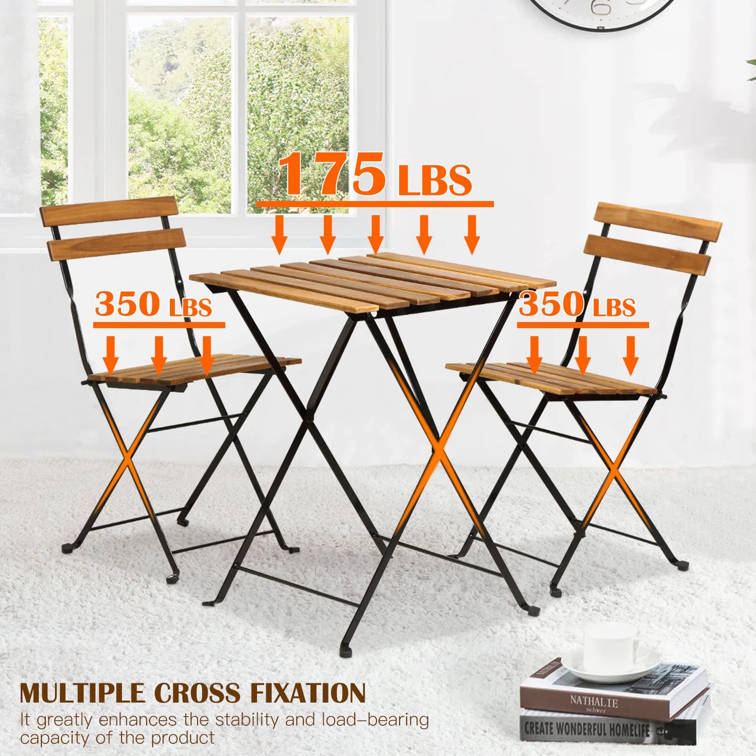 Natural wood 3-piece folding p - đánh giá và giá Outdoor Furniture Sofa