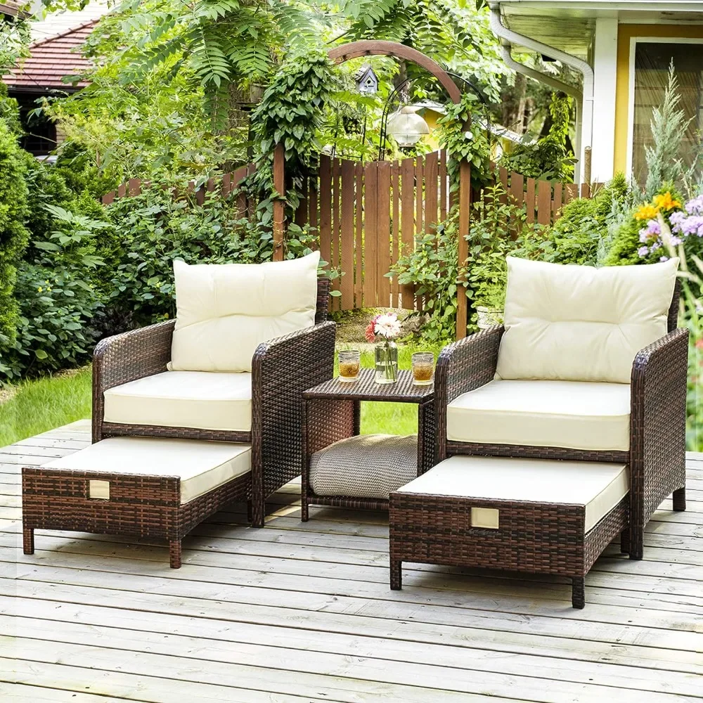 #For 5 Pieces Wicker Patio Fur - đánh giá và giá Outdoor Furniture Material
