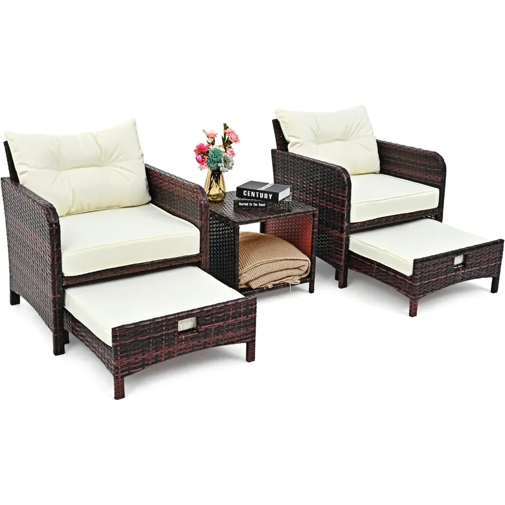 #For 5 Pieces Wicker Patio Fur - đánh giá và giá Outdoor Furniture Material