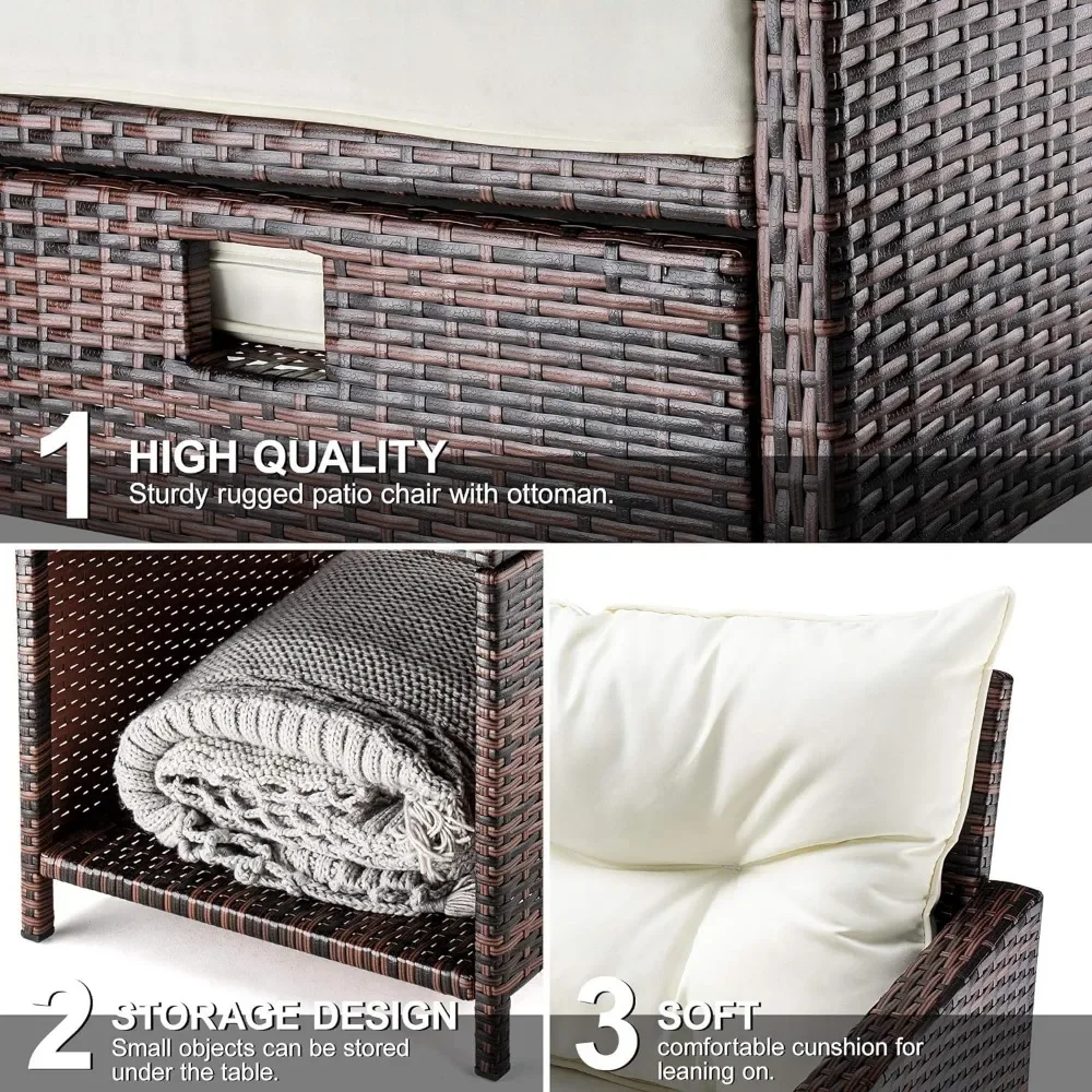 #For 5 Pieces Wicker Patio Fur - đánh giá và giá Outdoor Furniture Material