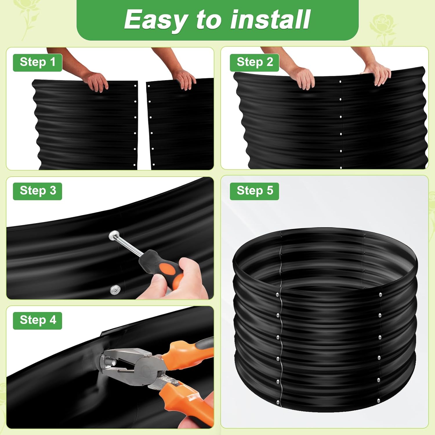 2 Pack 2x2x1.5ft Round Galvani - đánh giá và giá Planter Raised Metal