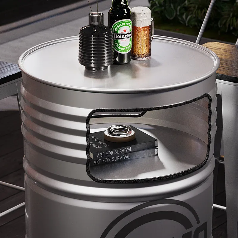 Industrial style oil drum bar  - đánh giá và giá Outdoor Furniture Oil