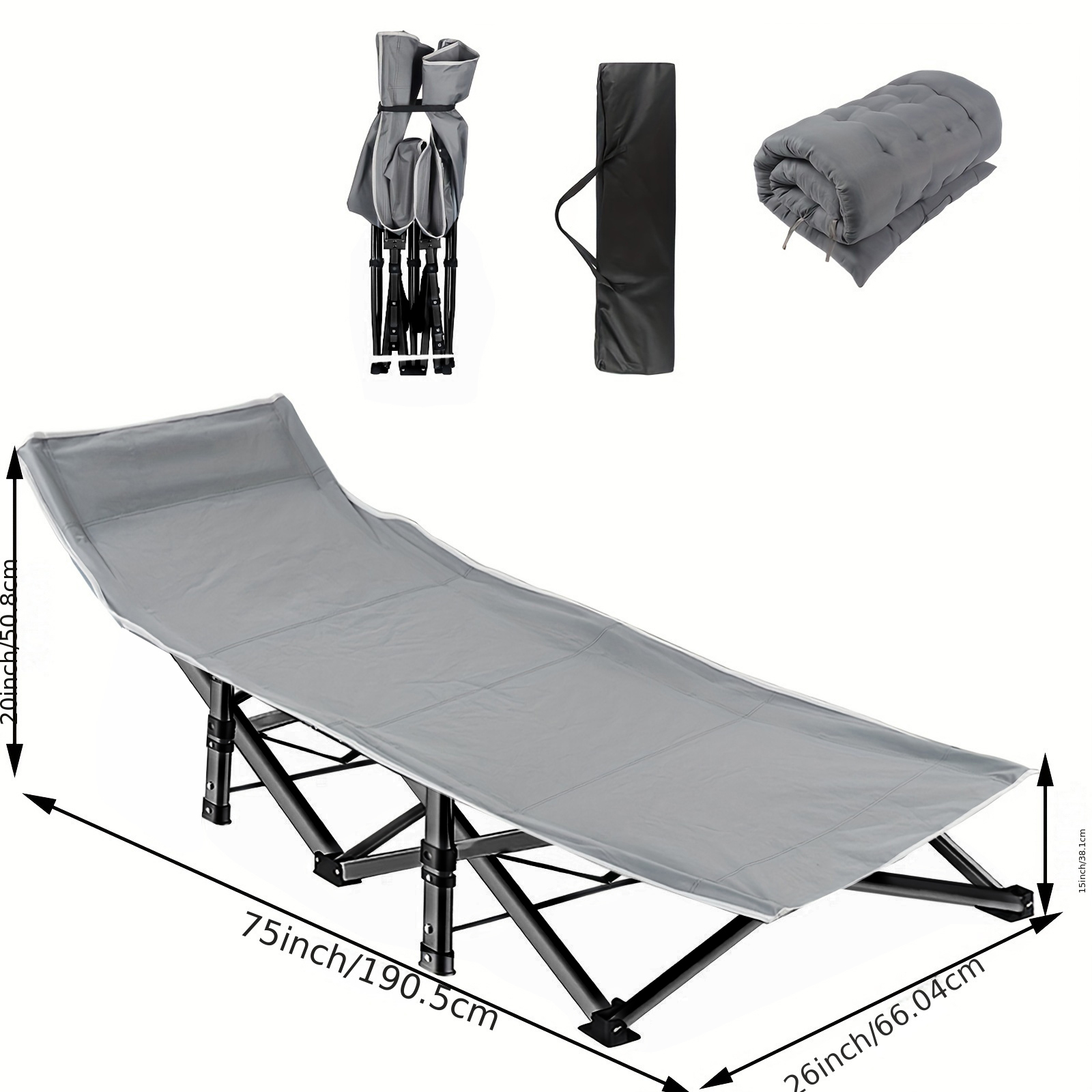Heavy Duty Folding Camping Cot - đánh giá và giá Outdoor Daybed Sofa
