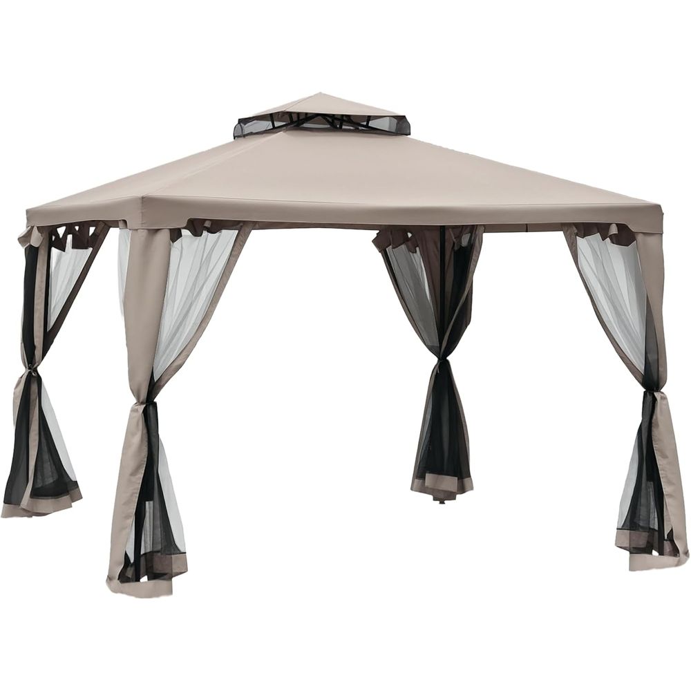 9.6' x 9.6' Patio Gazebo, Outd - đánh giá và giá Outdoor Furniture Sofa