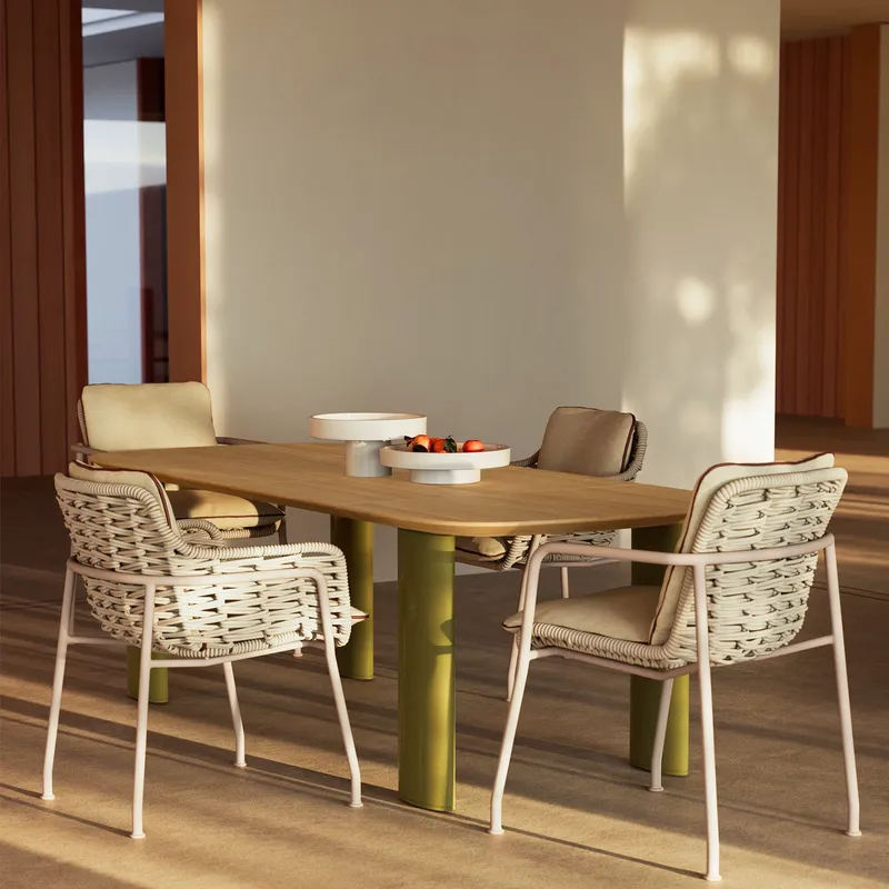 Nordic Rattan Outdoor Dining T - đánh giá và giá Outdoor Furniture Dining Set