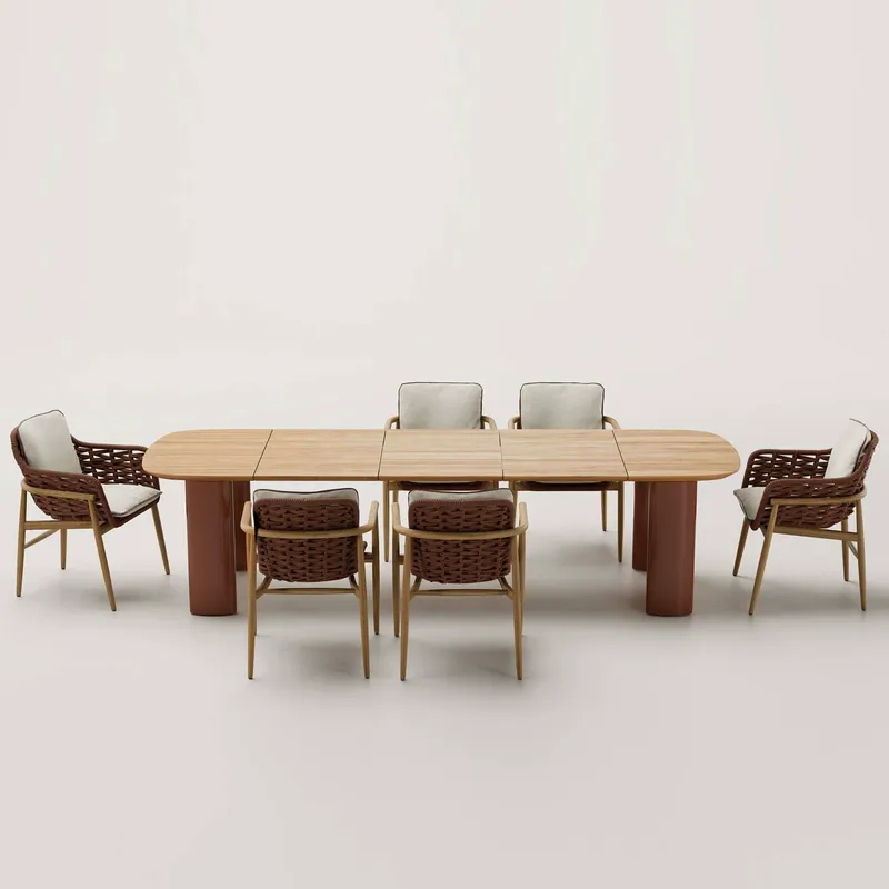 Nordic Rattan Outdoor Dining T - đánh giá và giá Outdoor Furniture Dining Set
