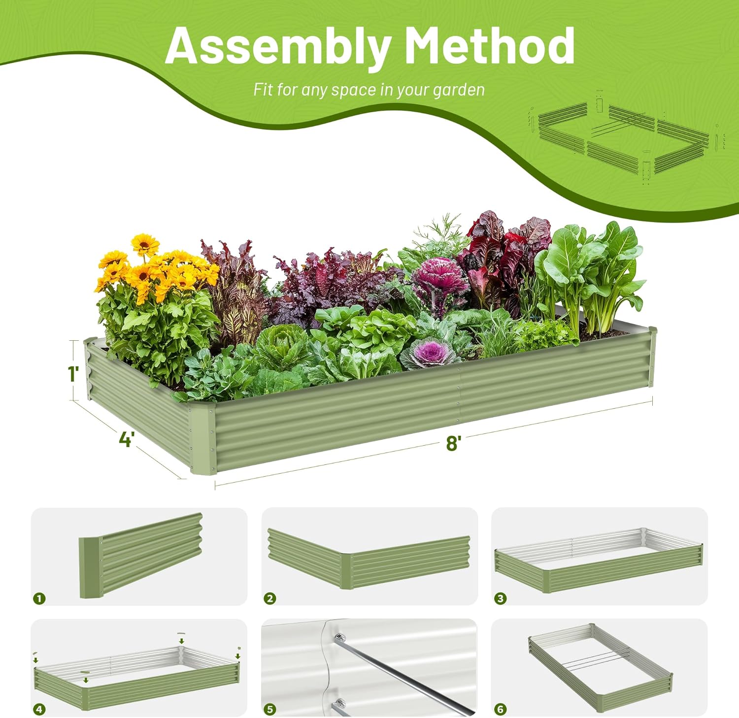 Outdoor Vegetable Gardening Me - đánh giá và giá Planter Raised Metal