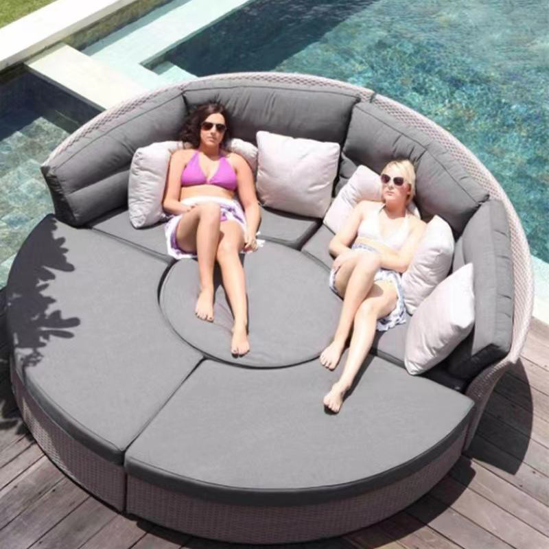 Outdoor Rattan Round Daybed So - đánh giá và giá Outdoor Daybed Sofa