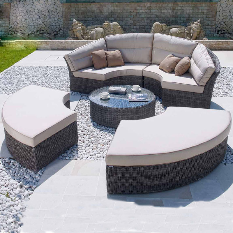 Outdoor Rattan Round Daybed So - đánh giá và giá Outdoor Daybed Sofa