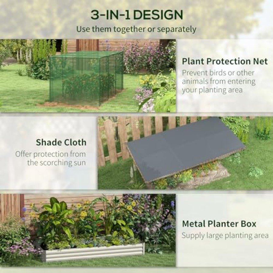7.3 x 3.4 x 1 ft Galvanized Ra - đánh giá và giá Planter Raised Metal