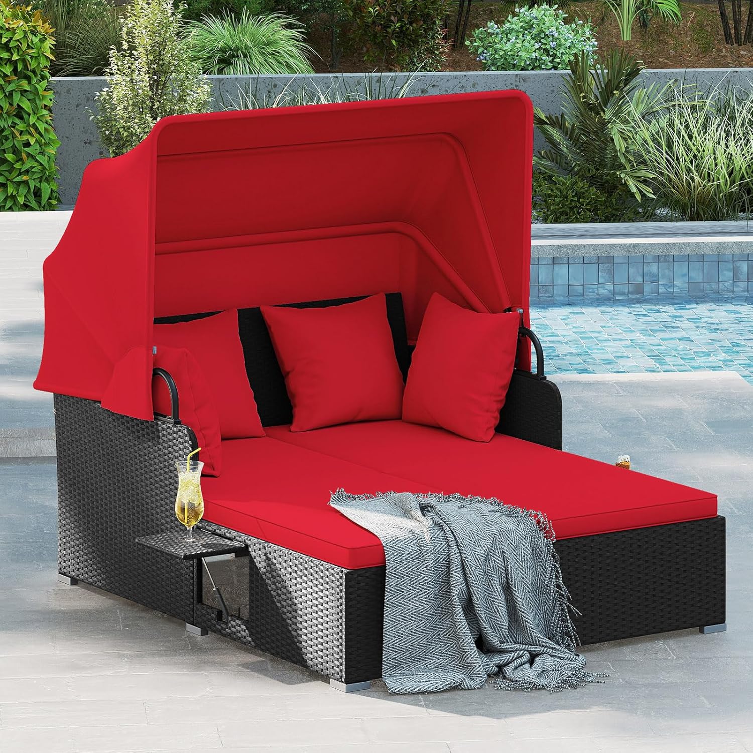 2 Person Rattan Outdoor Daybed - đánh giá và giá Outdoor Daybed Sofa