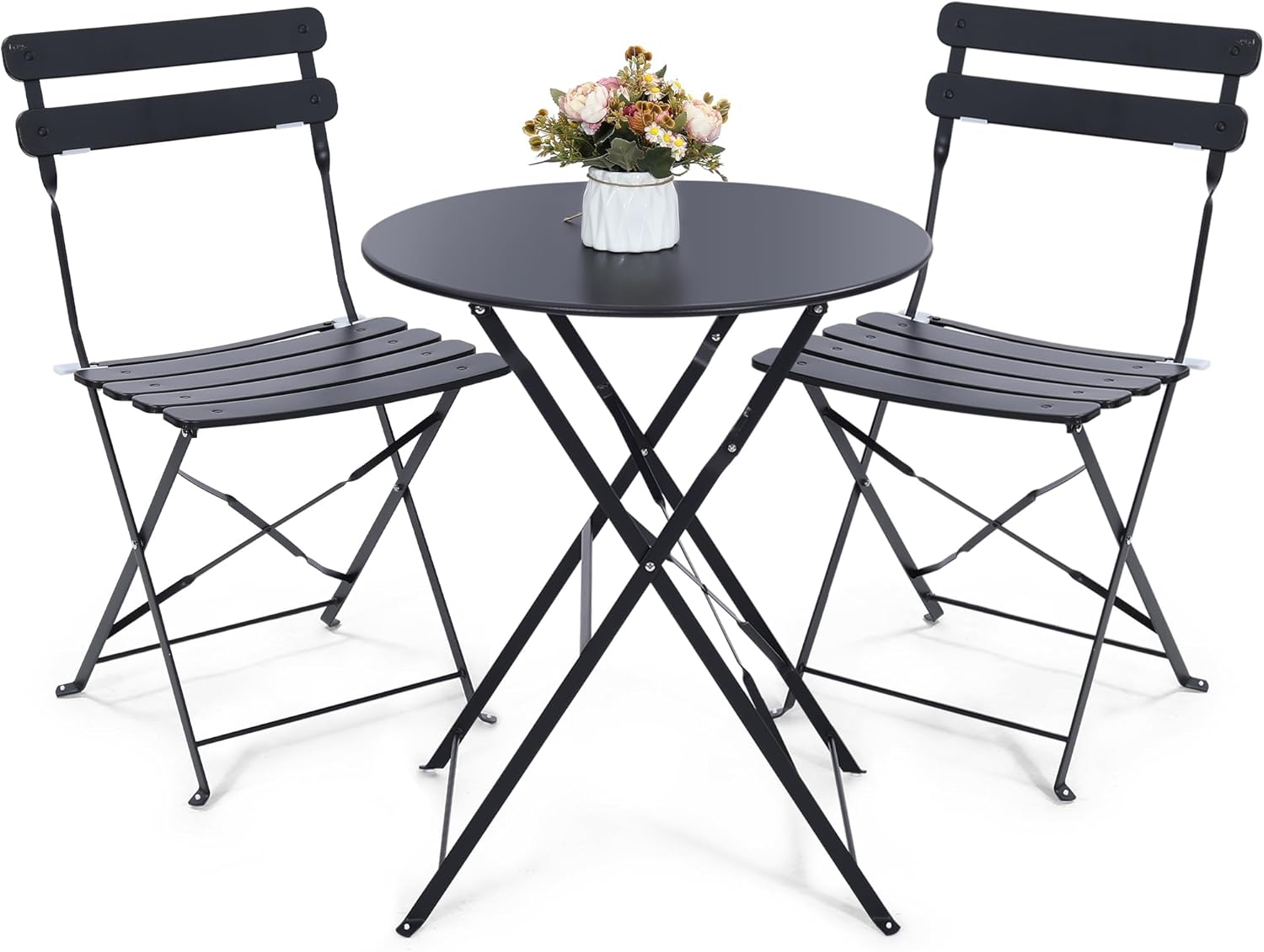 Space-saving black 3-piece fol - đánh giá và giá Outdoor Furniture Sofa