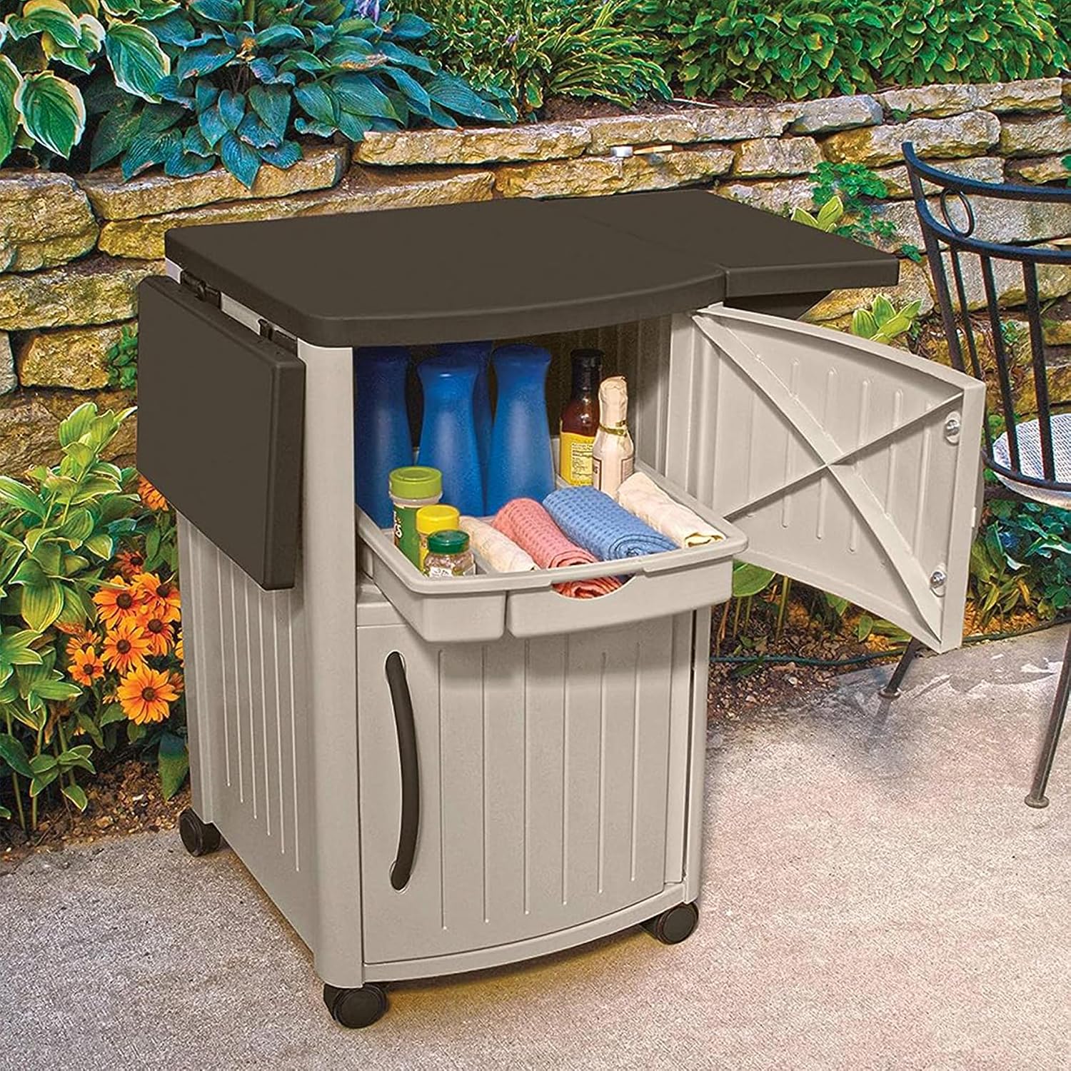 Outdoor Grilling Prep Station  - đánh giá và giá Outdoor Furniture With Storage