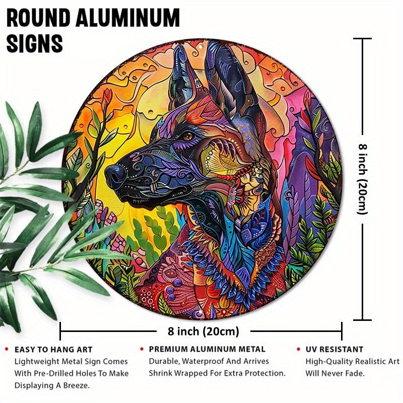 Belgian Malinois Dog 20.32x20. - đánh giá và giá Outdoor Furniture Metal
