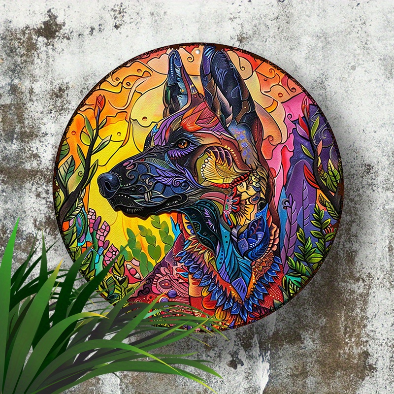 Belgian Malinois Dog 20.32x20. - đánh giá và giá Outdoor Furniture Metal