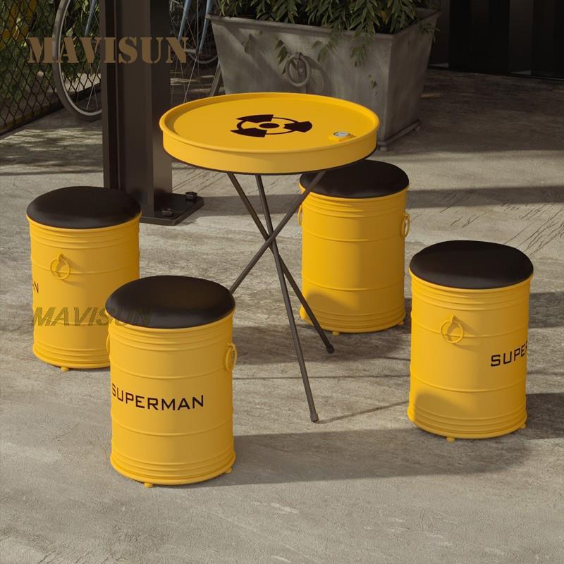 Creative Wrought Iron Oil Drum - đánh giá và giá Outdoor Furniture Oil