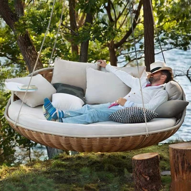Outdoor Hanging Daybed Round W - đánh giá và giá Outdoor Daybed Sofa